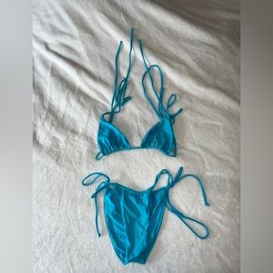 Revolve Superdown blue bikini